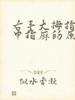 右手大拇指食指中指麻的原因