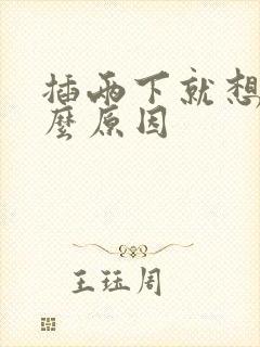 插两下就想射什么原因