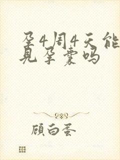 孕4周4天能看见孕囊吗