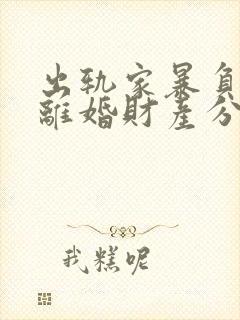 出轨家暴负资产离婚财产分割封面