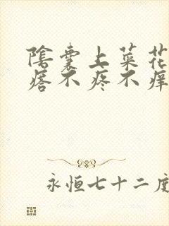 阴囊上菜花状疙瘩不疼不痒