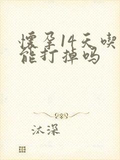 怀孕14天吃药能打掉吗