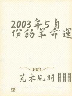 2003年5月份的羊命运如何