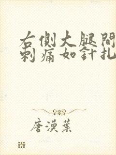 右侧大腿间歇性刺痛如针扎