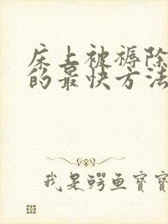 床上被褥除螨虫的最快方法