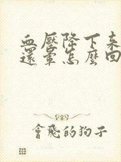 血压降下来了头还晕怎么回事封面