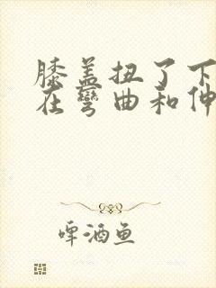 膝盖扭了下,现在弯曲和伸直都痛