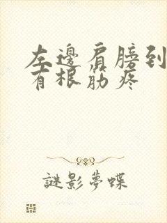 左边肩膀到脖子有根筋疼封面