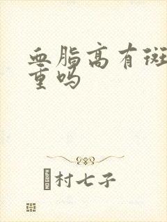 血脂高有斑块严重吗