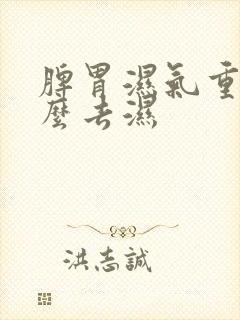 脾胃湿气重吃什么去湿