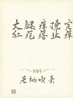 大腿痒挠完一片红疙瘩止痒