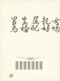 男生属龙女生属马婚配好吗