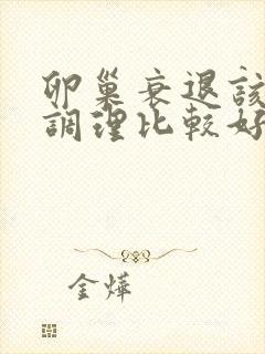 卵巢衰退该如何调理比较好