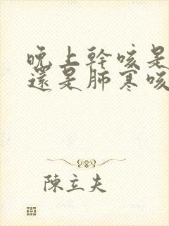 晚上干咳是肺热还是肺寒咳嗽