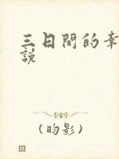 三日间的幸福小说封面