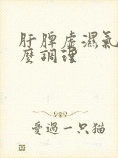 肝脾虚湿气重怎么调理