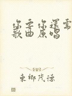 你要你还需要我歌曲原唱