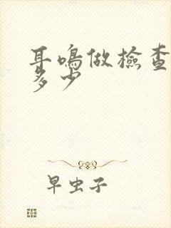 耳鸣做检查需要多少