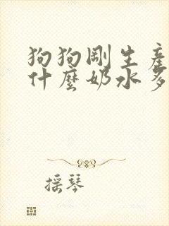 狗狗刚生产完吃什么奶水多