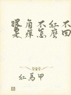 眼角不红不肿就是痒怎么回事