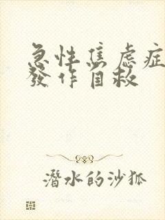 急性焦虑症惊恐发作自救封面