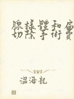 腺样体和扁桃体切除手术费用大概多少钱