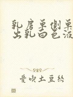 乳房单侧单孔挤出乳白色液体