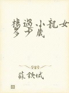 杨过小龙女相差多少岁