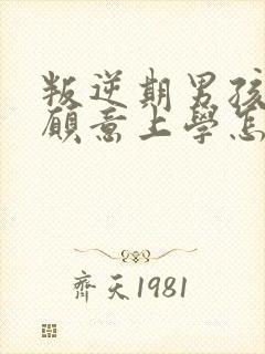 叛逆期男孩子不愿意上学怎么办