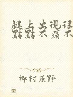 腿上出现很多红点点不痛不痒