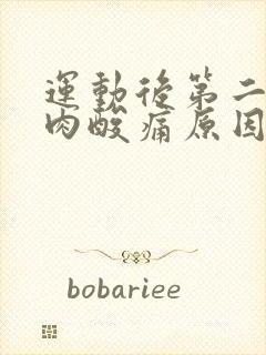 运动后第二天肌肉酸痛原因