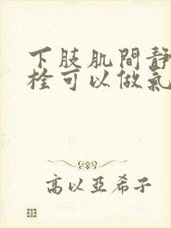 下肢肌间静脉血栓可以做气压治疗吗