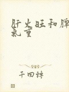 肝火旺和脾虚湿气重