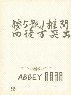 腰5骶1椎间盘向后方突出封面