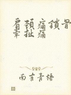 肩颈痛锁骨周围牵扯痛