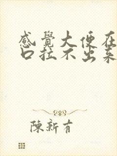 感觉大便在肛门口拉不出来是什么原因