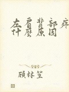 左肩背部疼痛是什么原因封面