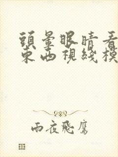 头晕眼睛看不清东西视线模糊怎么办封面