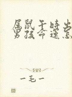 属鼠午时出生的男孩命运怎么样