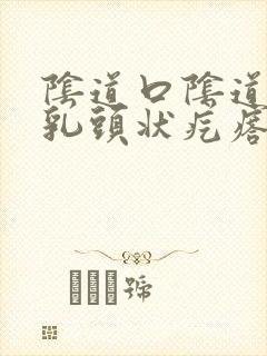 阴道口阴道口小乳头状疙瘩封面