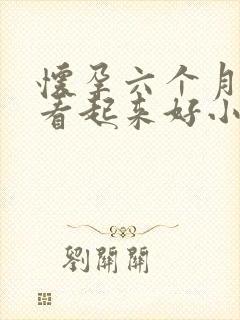 怀孕六个月肚子看起来好小