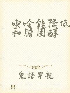 吃啥能降低血脂和胆固醇封面