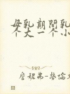 母乳期间乳房一个大一个小怎么办啊