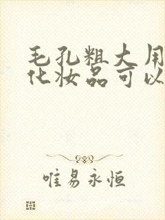 毛孔粗大用什么化妆品可以修复