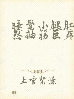 睡觉小腿肚子突然抽筋巨疼