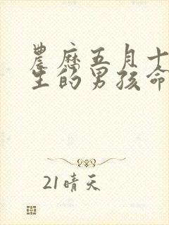 农历五月十四出生的男孩命运如何封面