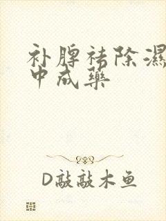 补脾祛除湿气的中成药