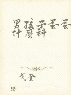 男孩子蛋蛋疼挂什么科