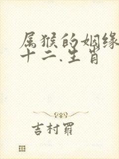 属猴的姻缘婚配十二.生肖封面