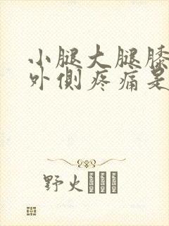 小腿大腿膝关节外侧疼痛是怎么回事